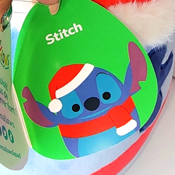 🎄 STITCH 🎅 Santa Hat Disney X Original Squishmallow Christmas 2024 ☆ NWT ☆ - Picture 3 of 9